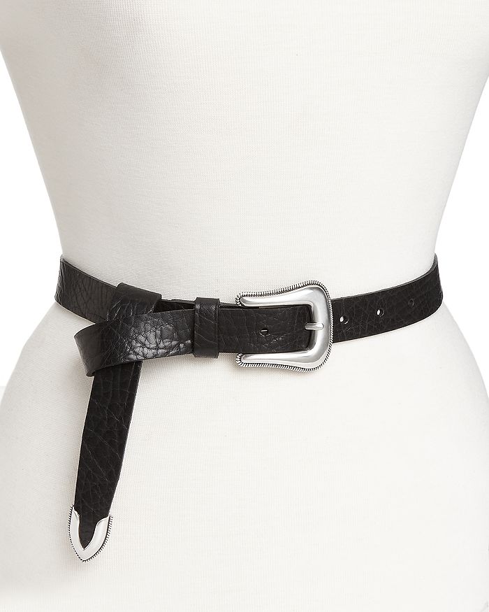 B-low The Belt Women's Taos Mini Leather Belt In Black