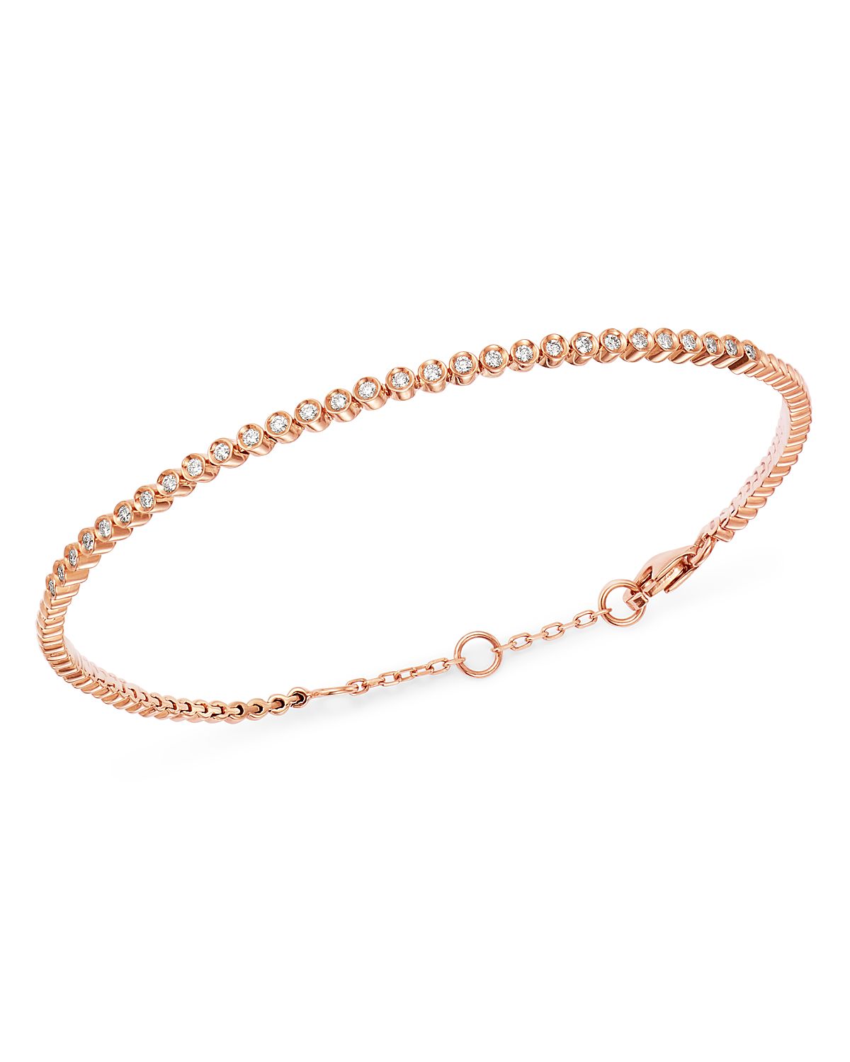 Bloomingdale's Fine Collection Bezel-Set Diamond Stacking Bracelet