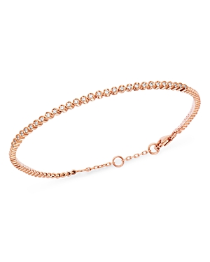 Bloomingdale's Bezel-Set Diamond Stacking Bracelet in 14K Rose Gold, 0.25 ct. t.w. - 100% Exclusive