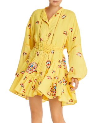 valentina embroidered midi dress