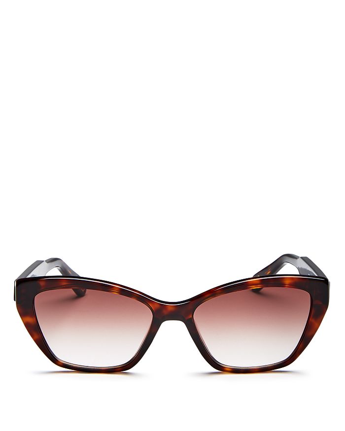 Chloé Women's Willow Square Sunglasses, 54mm In Tortoise/gradient Purple
