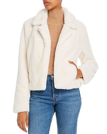 BLANKNYC Cropped Faux-Fur Jacket | Bloomingdale's
