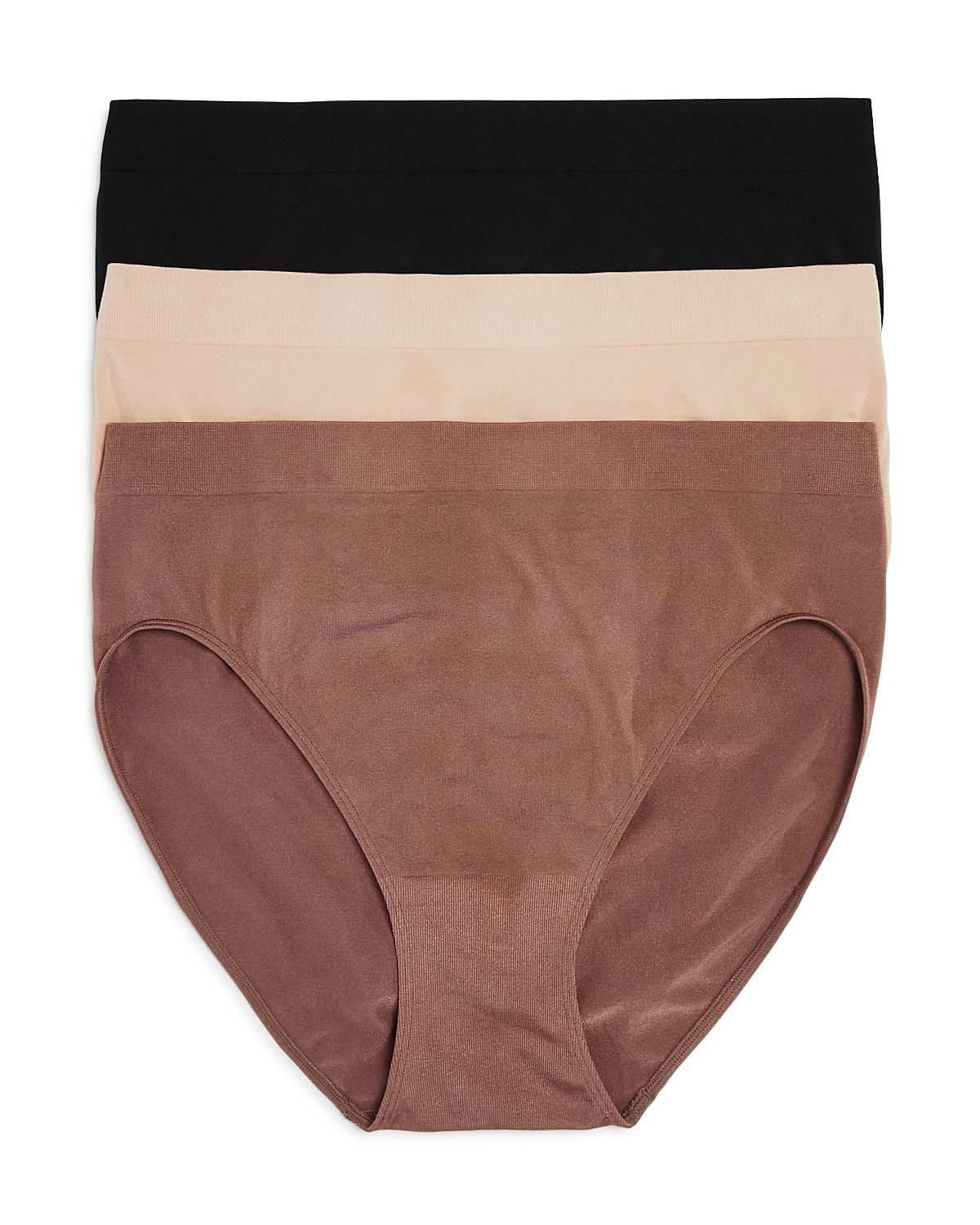 Wacoal B. Smooth Seamless High-Cut Briefs, Set of 3