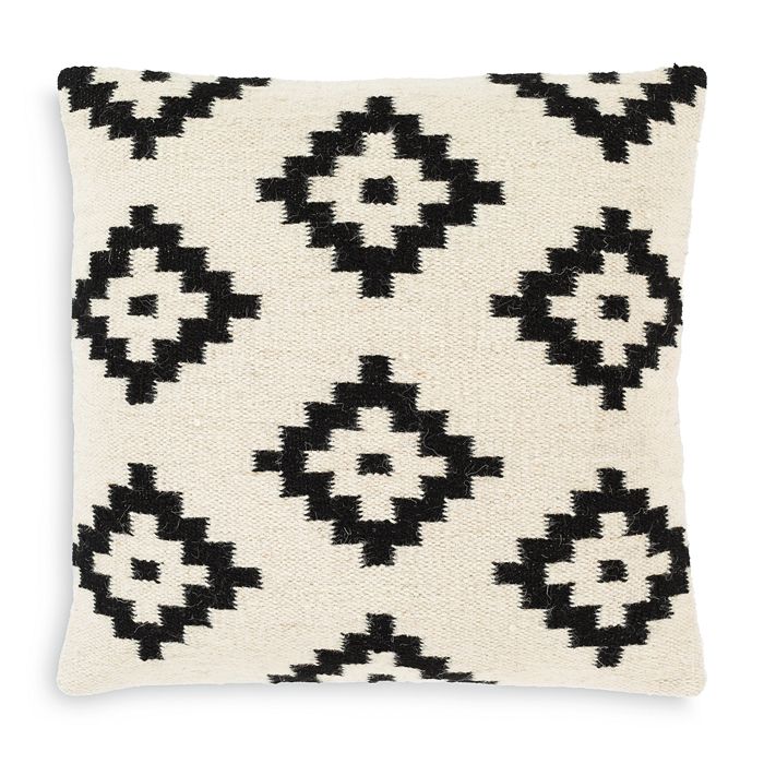 Surya Shiprock Decorative Pillow, 20 X 20 In White/black