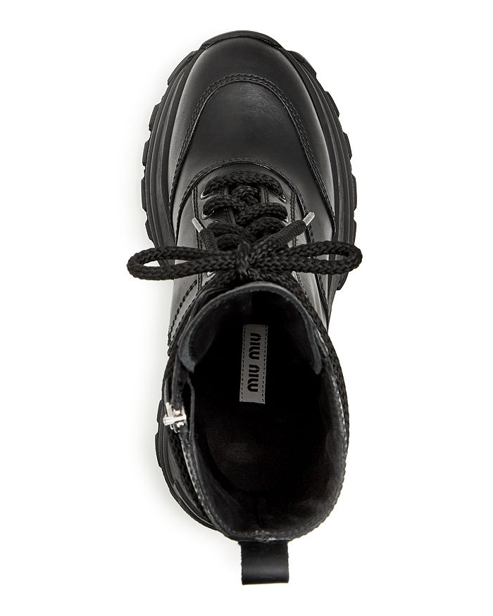 black wedge combat boots