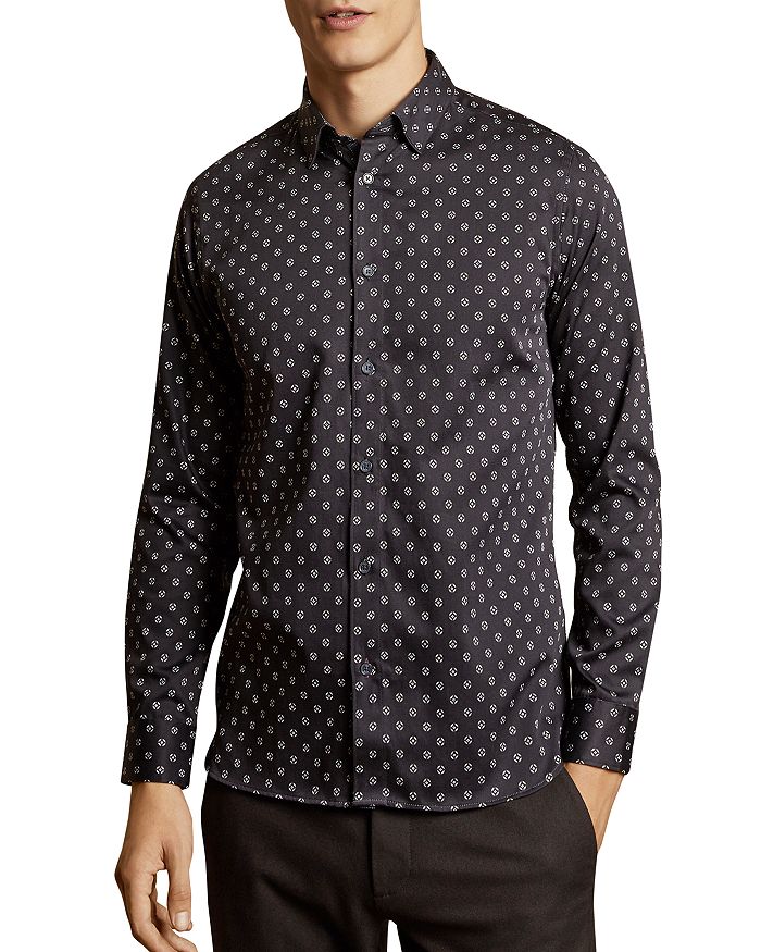 Ted Baker Fille Circle Print Slim Fit Button-Front Shirt | Bloomingdale's