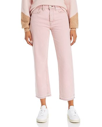 Rag Bone Maya High Rise Ankle Straight Leg Jeans In Shadow Pink Bloomingdale S