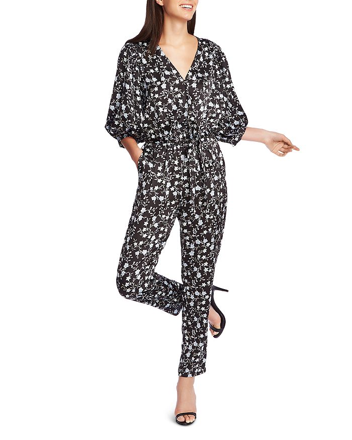 1 state floral jumpsuit hotsell