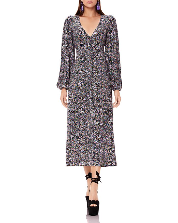 AFRM Violet Button Detail Midi Dress | Bloomingdale's