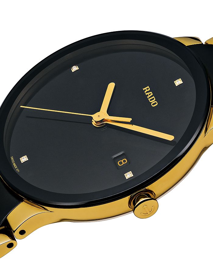 Shop Rado Centrix Watch, 38mm In Black/gold