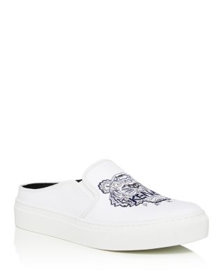 Embroidered Slip-On Platform Sneakers 