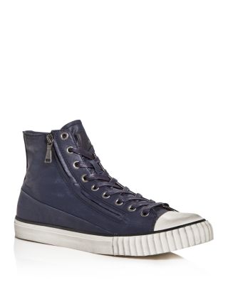 Vulcanized Coated High-Top Sneakers 