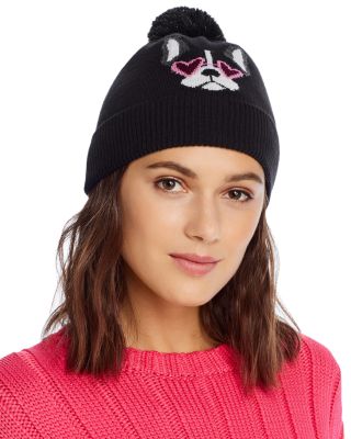 kate spade pom pom beanie