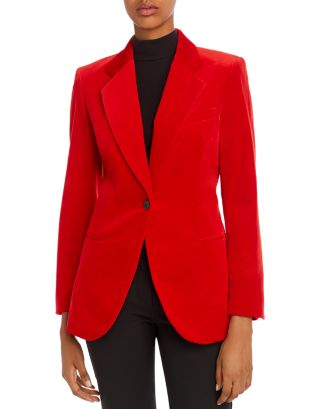 Theory Velvet Single-Button Blazer | Bloomingdale's