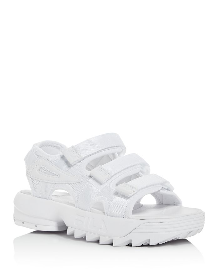 Fila Women's Disruptor Platform Sandals In White