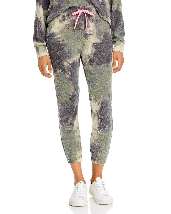 Vintage Havana Tie dye Jogger Pants In Olive charcoal ModeSens
