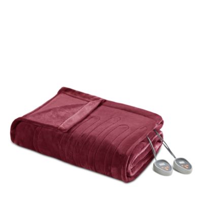 Plush Heated Blanket, Queen