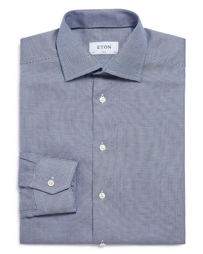 Eton Slim Fit Textured Dobby Weave Dress Shirt | Bloomingdale's
