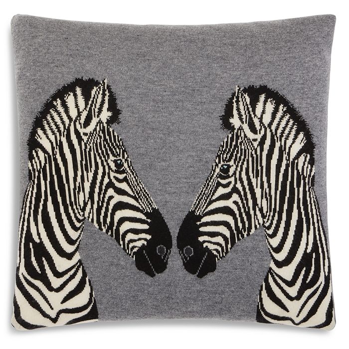 Aqua Zebra Decorative Pillow 20 X 20 Bloomingdale S