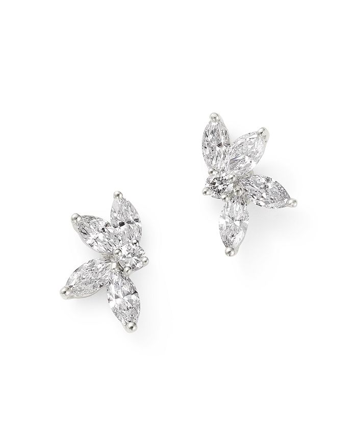 Bloomingdale's Diamond Stud Earrings in 18K White Gold, 0.65 ct. t.w ...