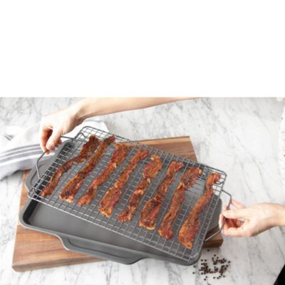 Pro-Release Bakeware Half Sheet Pan with Cooling & Baking Rack