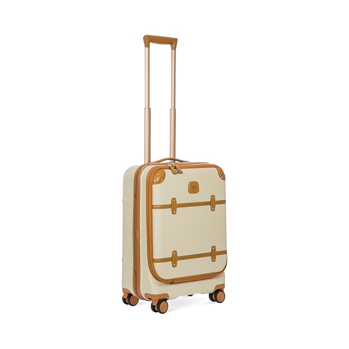 Shop Bric's Bellagio 2.0 21" Carry On Spinner Trunk With Pocket In Cream