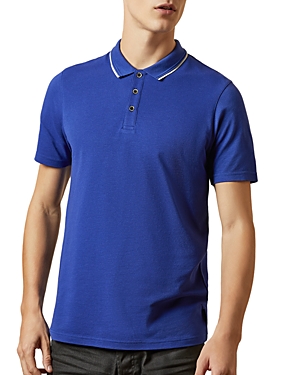 Ted Baker Flava Pique Regular Fit Polo Shirt - 100% Exclusive In Blue