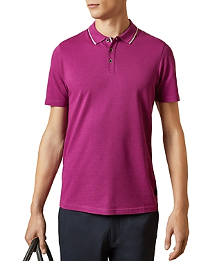 Ted Baker Flava Pique Regular Fit Polo Shirt - 100% Exclusive In Fuchsia