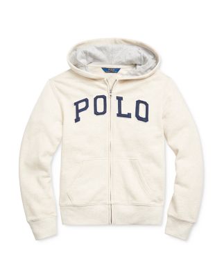 beige polo hoodie