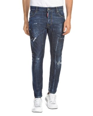 DSQUARED2 Tidy Biker Skinny Fit Jeans in Blue | Bloomingdale's