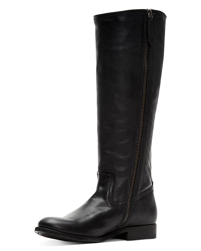Frye Women's Melissa Stud Back Zip Tall Boots In Black Extended