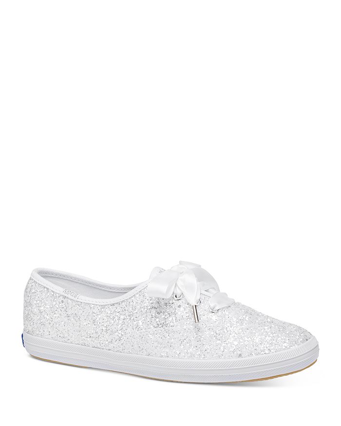 KEDS X KATE SPADE NEW YORK WOMEN'S GLITTER LACE UP SNEAKERS,WF57835