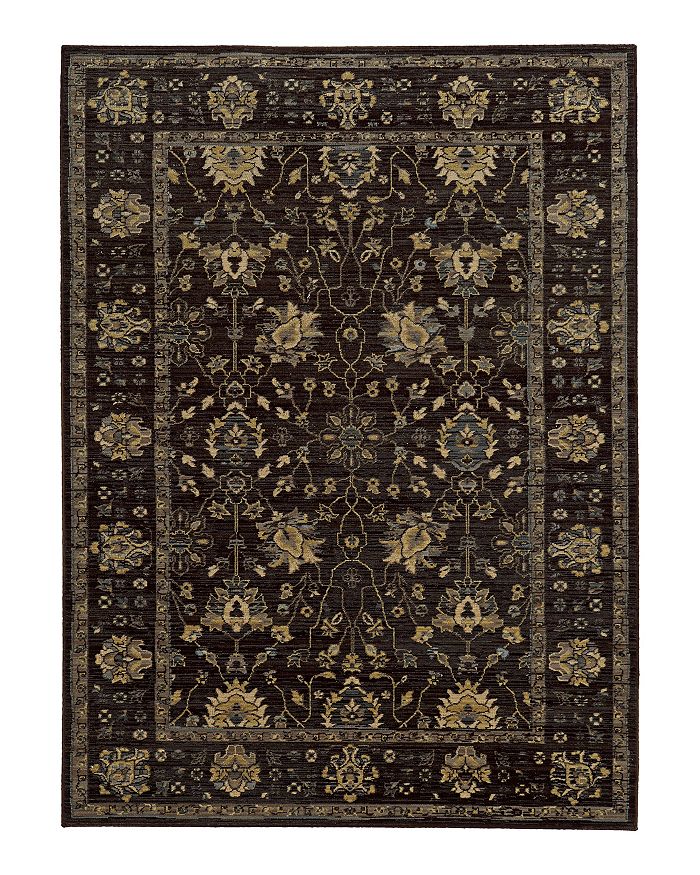 Tommy Bahama Vintage 534n5 Area Rug, 1'10 X 3'3 In Charcoal