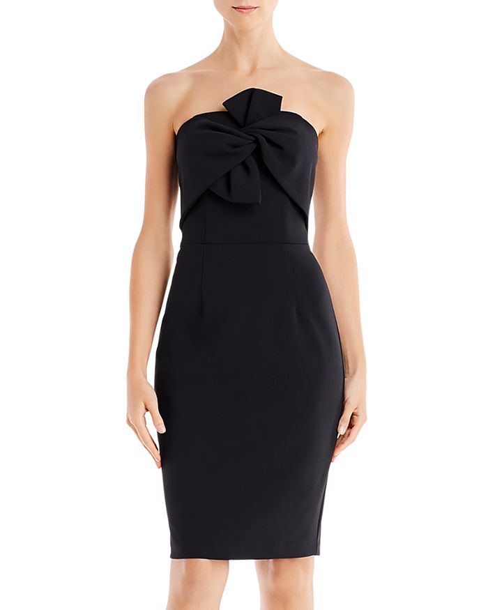 Aqua Strapless Twist-front Dress - 100% Exclusive In Black
