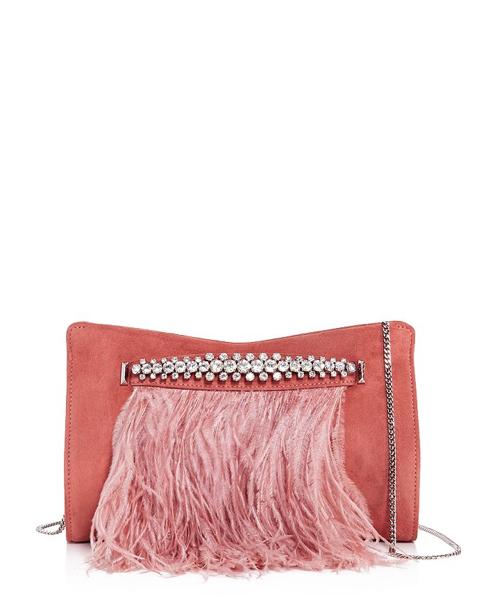 Jimmy choo top feather bag