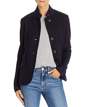 Rag & Bone Slade Wool Stand-collar Blazer In Salute