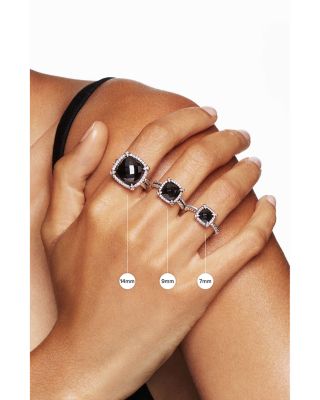 Sterling Silver Petite Chatelaine&reg; Ring with Garnet & Diamonds - Exclusive