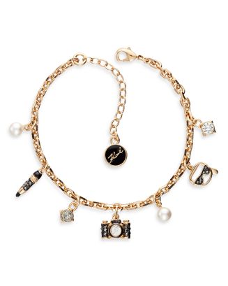 アクセサリー KARL LAGERFELD coin charm gold bracelet KARL LAGERFELD coin charm gold bracelet
