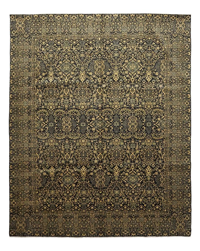 Bloomingdale's Oushak Paper Finish Hand-knotted Area Rug, 9'1 X 12'1 In Onyx