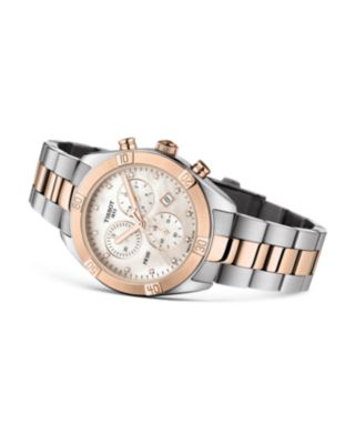 PR100 Link Bracelet Diamond Chronograph, 38mm