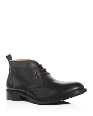 Bloomingdales Men’s Leather 3 Eyelet Chuka Boots Black size 8- 0045 Bloomingdales Men main image 3