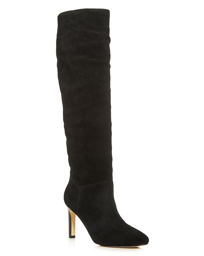 Marc Fisher Ltd Women's Zadia High-heel Boots In Black Suede