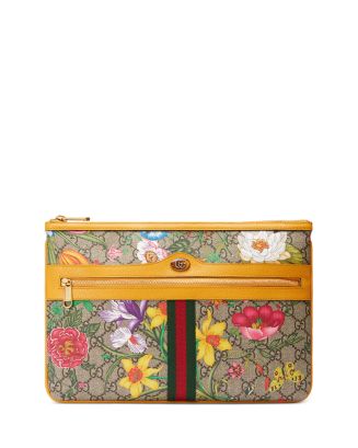 Gucci Ophidia GG Flora Pouch | Bloomingdale's