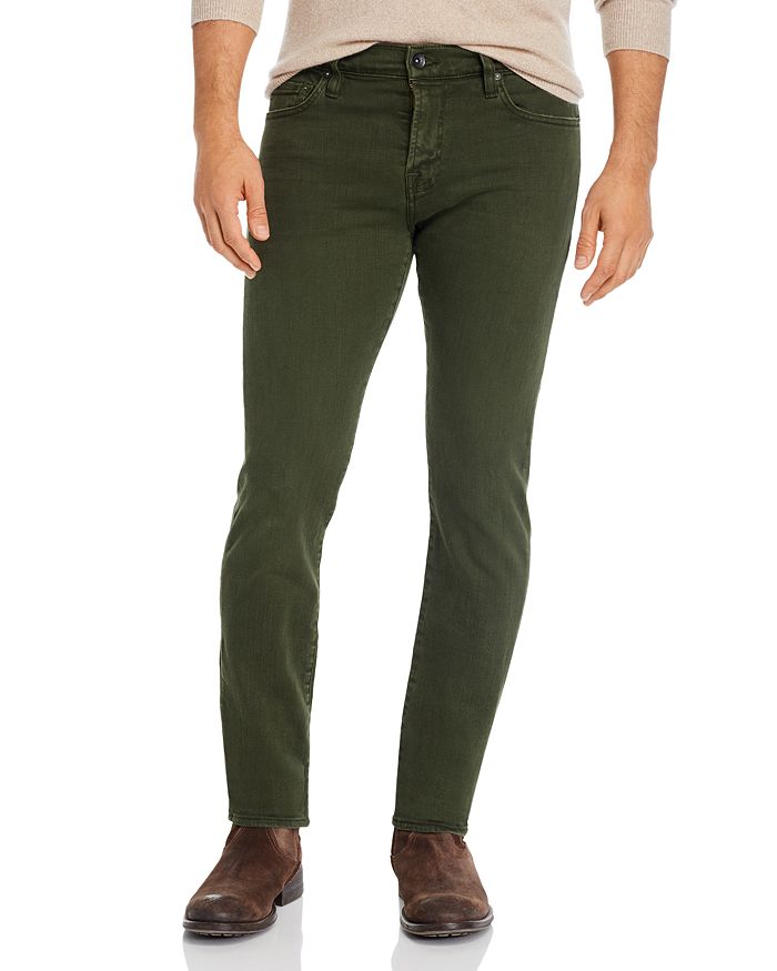 7 FOR ALL MANKIND PAXTYN SKINNY FIT JEANS IN LIGHT ARMY,AT0185213P