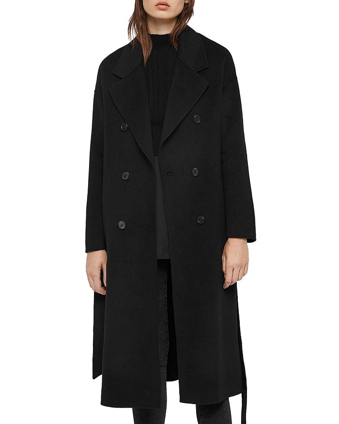 ALLSAINTS Maddison Double-Breasted Coat | Bloomingdale's