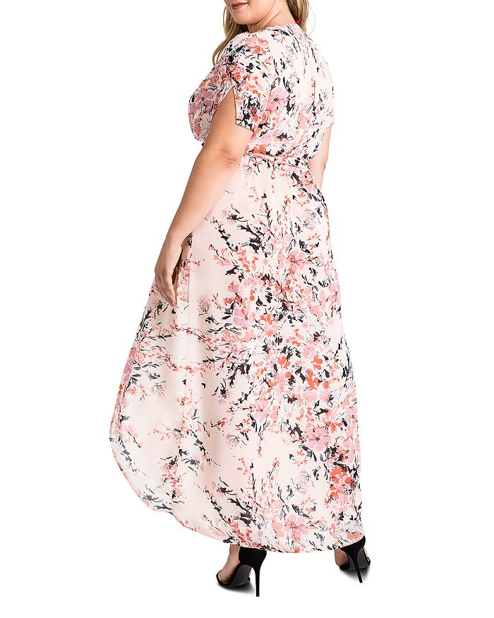 Shop Standards & Practices Robin Blossom Floral Maxi Wrap Dress In Garden Floral