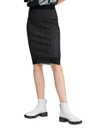 Rag Bone Rower Metallic Ribbed Skirt Bloomingdale S