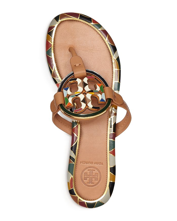 aged vachetta tory burch sandals