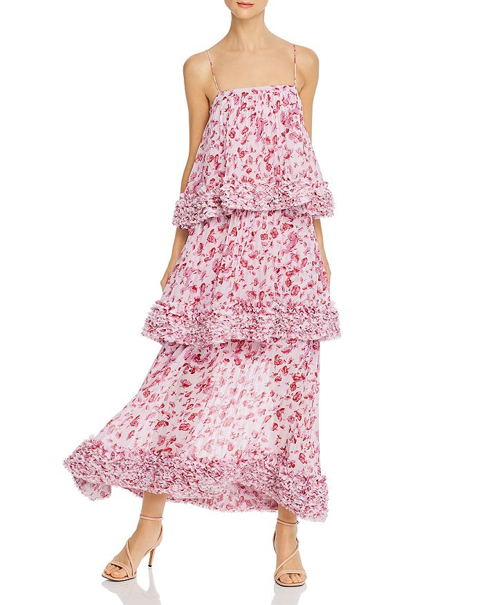 AMUR TIERED FLORAL GOWN,580886