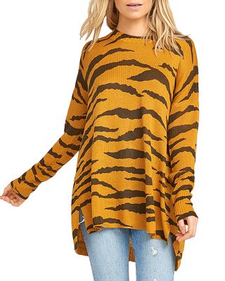 Your MuMu Bonfire Tiger Print Sweater 